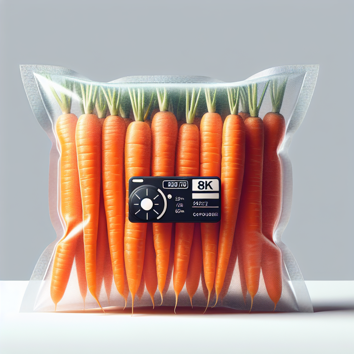 Geschält Karotten Vakuum