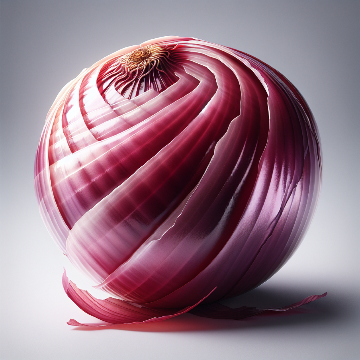 Geschält Zwiebel Rot