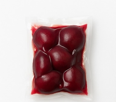 Geschält Rote Rüben Vakuum