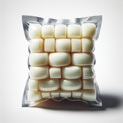 Geschält Zwiebel Würfel Vakuum